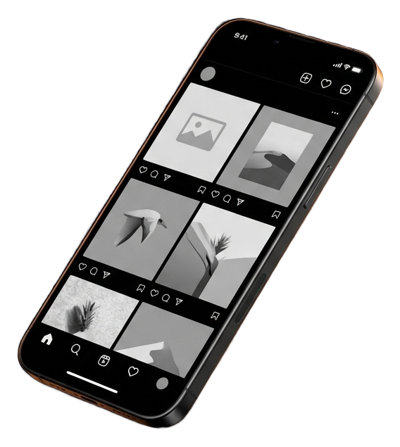 A social media feed on a phone